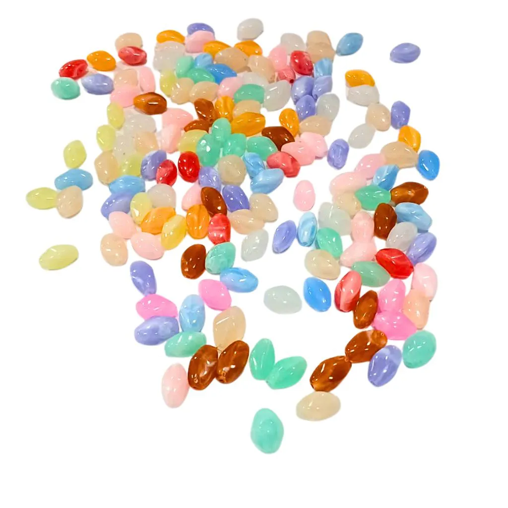 Mix Miçangas Mescladas 14x10mm 500g